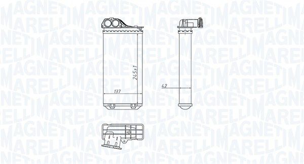 Magneti Marelli 350218411000 Теплообмінник, система опалення салону