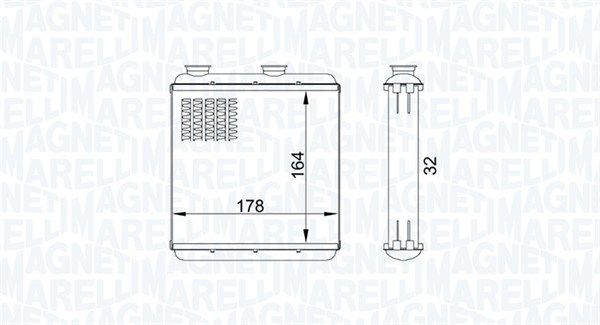 Magneti Marelli 350218434000 Теплообмінник, система опалення салону