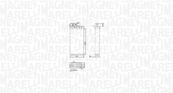 Magneti Marelli 350218436000 Теплообмінник, система опалення салону