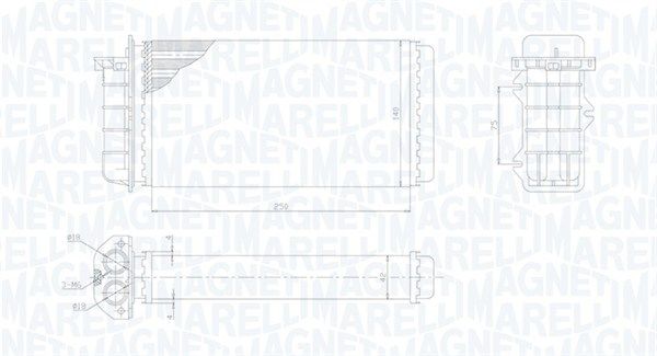 Magneti Marelli 350218441000 Теплообмінник, система опалення салону