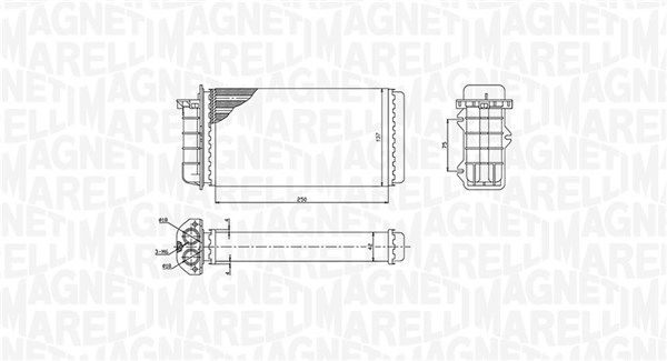 Magneti Marelli 350218441000 Теплообмінник, система опалення салону