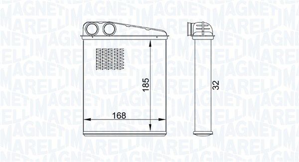 Magneti Marelli 350218457000 Теплообмінник, система опалення салону