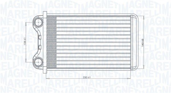 Magneti Marelli 350218472000 Теплообмінник, система опалення салону