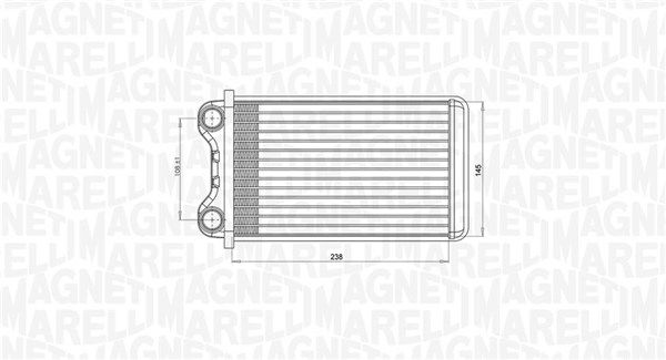 Magneti Marelli 350218472000 Теплообмінник, система опалення салону