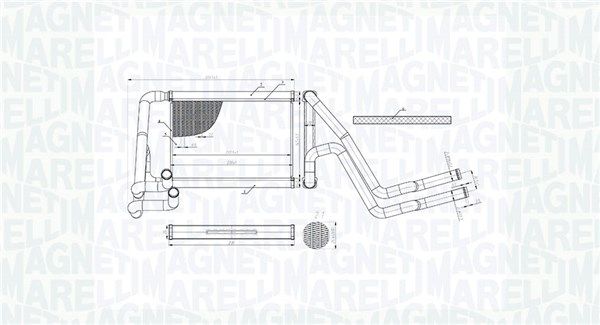 Magneti Marelli 350218488000 Теплообмінник, система опалення салону