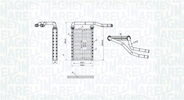 Magneti Marelli 350218490000 Теплообмінник, система опалення салону