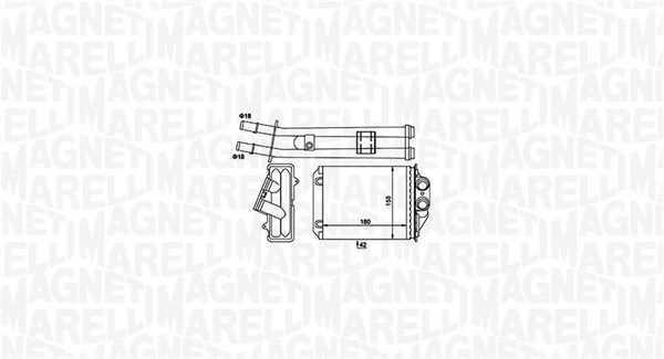 Magneti Marelli 350218491000 Теплообмінник, система опалення салону