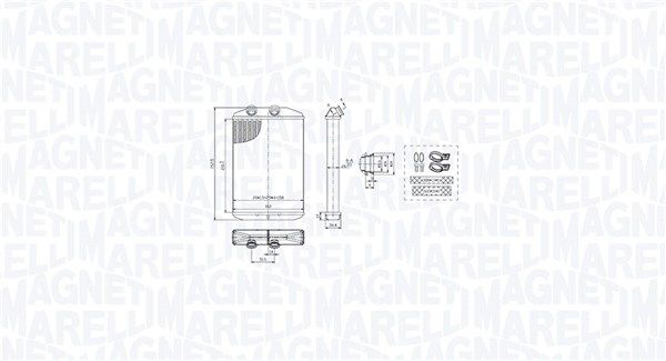 Magneti Marelli 350218519000 Теплообмінник, система опалення салону