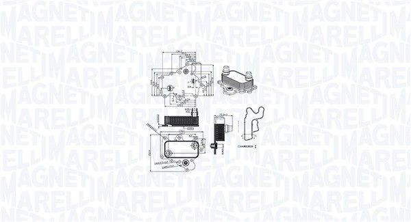 Magneti Marelli 350300000400 Охолоджувач оливи, моторна олива