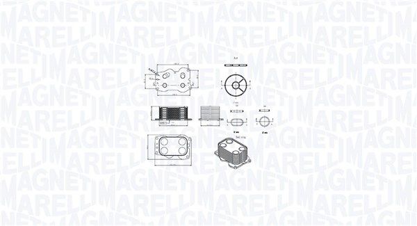 Magneti Marelli 350300000900 Охолоджувач оливи, моторна олива