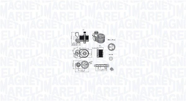 Magneti Marelli 350300001100 Охолоджувач оливи, моторна олива