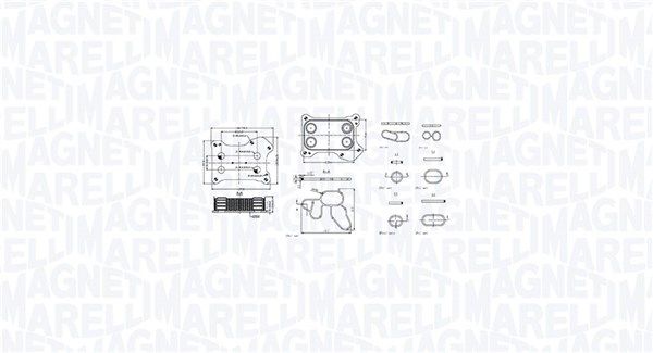 Magneti Marelli 350300001300 Охолоджувач оливи, моторна олива
