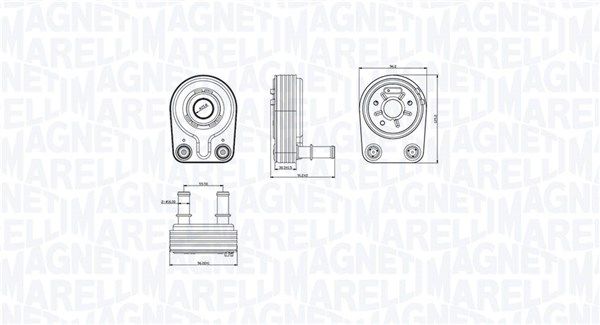 Magneti Marelli 350300001400 Охолоджувач оливи, моторна олива