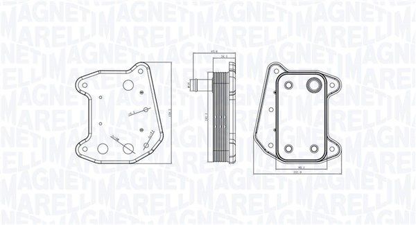 Magneti Marelli 350300001800 Охолоджувач оливи, моторна олива