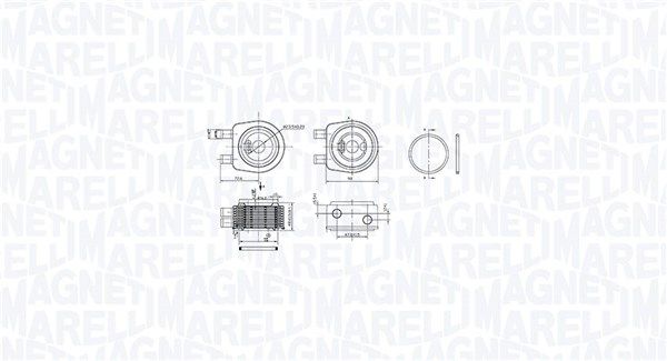 Magneti Marelli 350300001900 Охолоджувач оливи, моторна олива