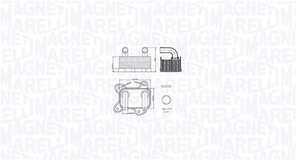 Magneti Marelli 350300002000 Охолоджувач оливи, моторна олива