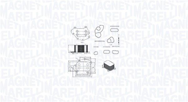 Magneti Marelli 350300002400 Охолоджувач оливи, моторна олива