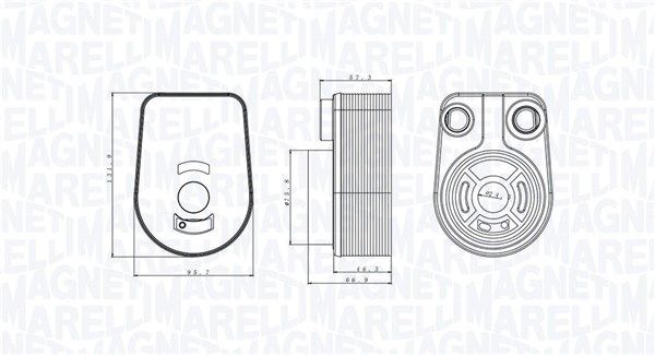 Magneti Marelli 350300002800 Охолоджувач оливи, моторна олива