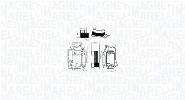 Magneti Marelli 350300003900 Охолоджувач оливи, моторна олива