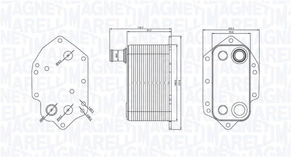 Magneti Marelli 350300004000 Охолоджувач оливи, моторна олива