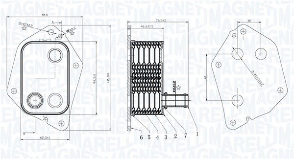 Magneti Marelli 350300006000 Охолоджувач оливи, моторна олива
