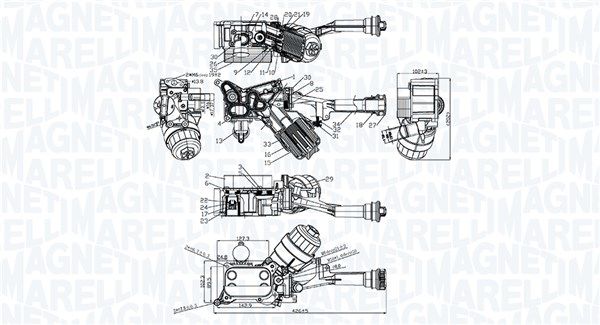 Magneti Marelli 350300006500 Охолоджувач оливи, моторна олива