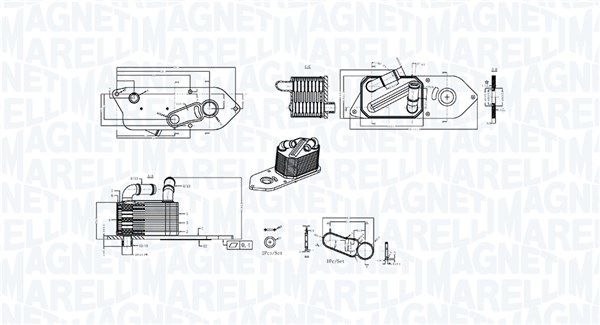 Magneti Marelli 350300006800 Охолоджувач оливи, моторна олива