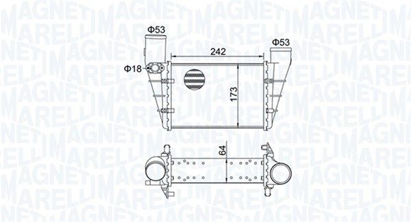 Magneti Marelli 351319204070 Охолоджувач наддувального повітря