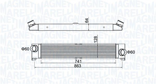 Magneti Marelli 351319204230 Охолоджувач наддувального повітря
