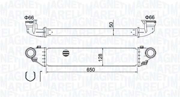 Magneti Marelli 351319204280 Охолоджувач наддувального повітря