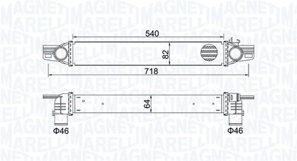 Magneti Marelli 351319204360 Охолоджувач наддувального повітря