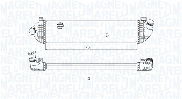 Magneti Marelli 351319204370 Охолоджувач наддувального повітря
