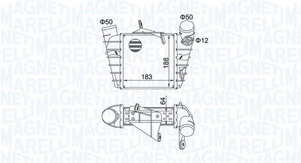 Magneti Marelli 351319204750 Охолоджувач наддувального повітря