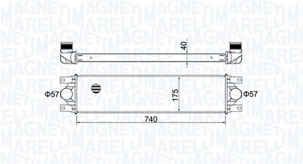 Magneti Marelli 351319204790 Охолоджувач наддувального повітря