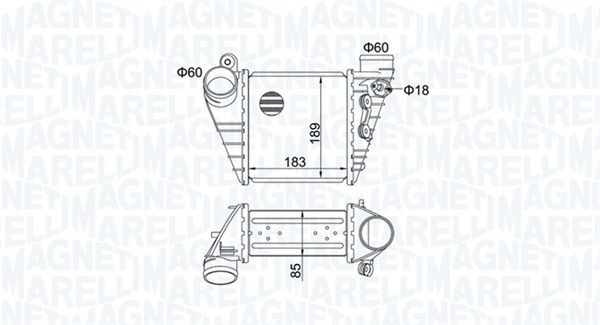 Magneti Marelli 351319204830 Охолоджувач наддувального повітря