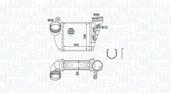 Magneti Marelli 351319204870 Охолоджувач наддувального повітря