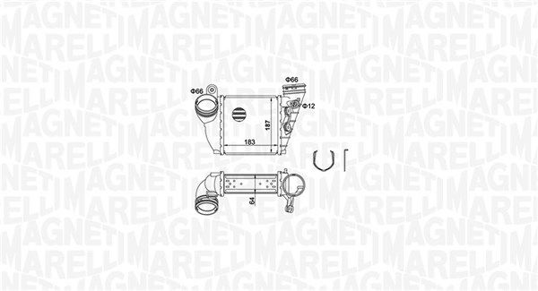 Magneti Marelli 351319204870 Охолоджувач наддувального повітря