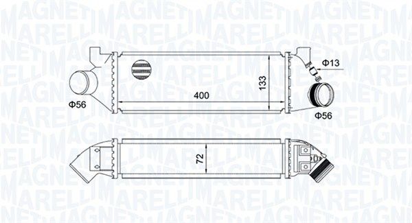 Magneti Marelli 351319204950 Охолоджувач наддувального повітря