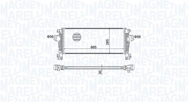 Magneti Marelli 351319205070 Охолоджувач наддувального повітря