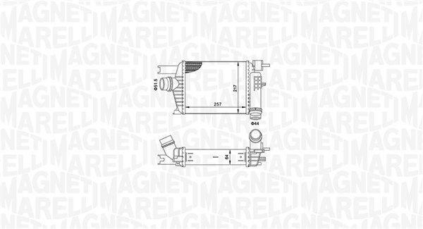Magneti Marelli 351319205160 Охолоджувач наддувального повітря