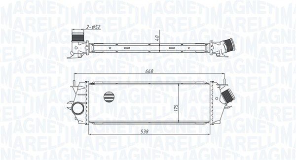 Magneti Marelli 351319205340 Охолоджувач наддувального повітря