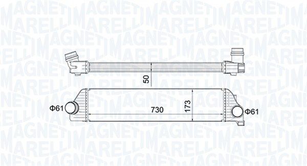 Magneti Marelli 351319205410 Охолоджувач наддувального повітря