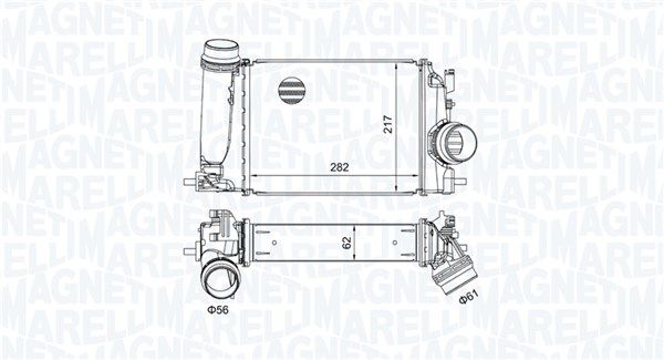 Magneti Marelli 351319205480 Охолоджувач наддувального повітря
