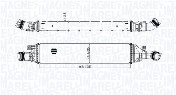 Magneti Marelli 351319205600 Охолоджувач наддувального повітря