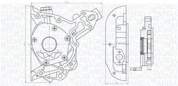Magneti Marelli 351516000025 Оливний насос