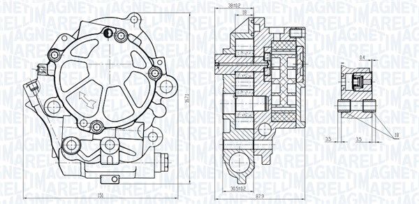 Magneti Marelli 351516000077 Оливний насос