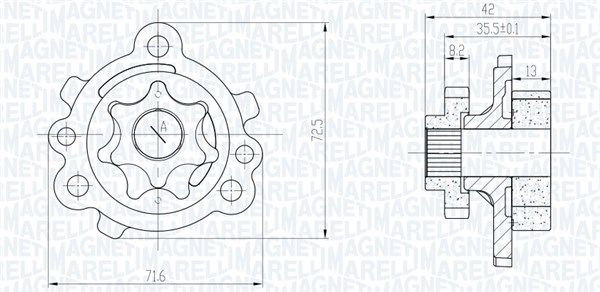 Magneti Marelli 351516000142 Оливний насос