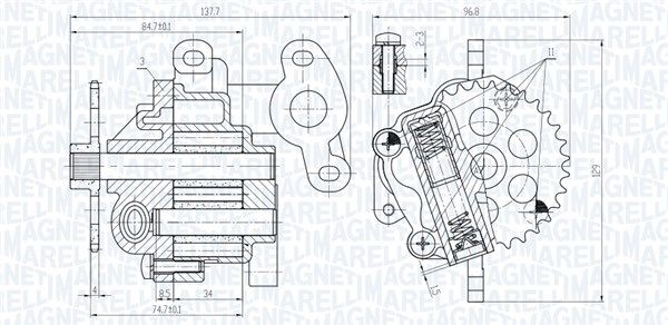 Magneti Marelli 351516000160 Оливний насос