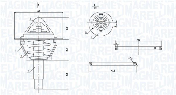 Magneti Marelli 352317005120 Термостат, охолоджувальна рідина
