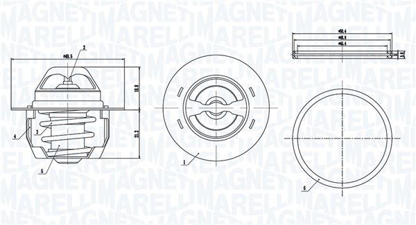 Magneti Marelli 352317005140 Термостат, охолоджувальна рідина